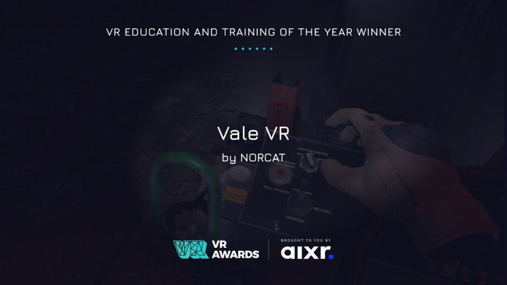 VR Education and Training Winner NORCAT and Vale VR- 2021 VR Awards