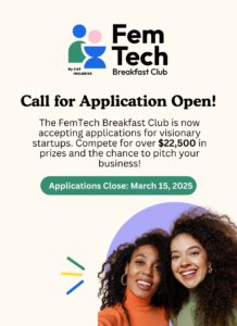 Femtech Breakfast Club Applications are now open.