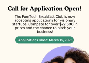 Femtech Breakfast Club Applications are now open.